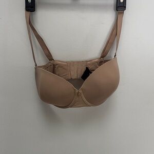 Natori Beige Underwire Bra convertible to strapless size 34DDD